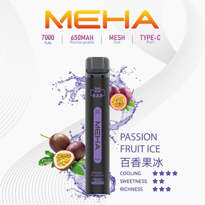 MEHA XBAR 魅嗨 小黑條拋棄式 7000口 一次性菸