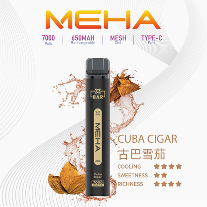 MEHA XBAR 魅嗨 小黑條拋棄式 7000口 一次性菸