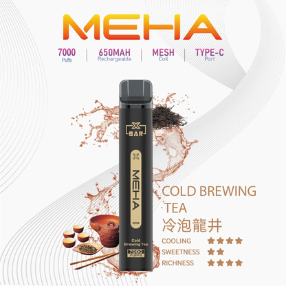 MEHA XBAR 魅嗨 小黑條拋棄式 7000口 一次性菸